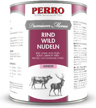 Perro Premium Menue Junior Hovädzie divina & Rezance 820 g