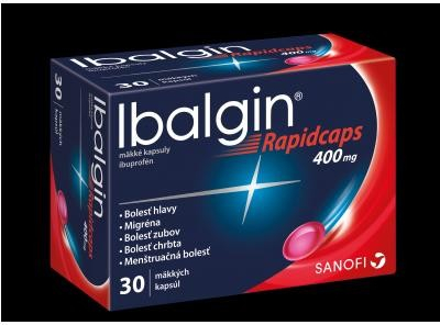 Ibalgin Rapidcaps mäkké kapsuly 400 mg cps.mol.30 x 400 mg od 4,88 € -  Heureka.sk