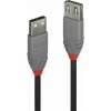 Kábel USB 2.0 A-A M/F 3m, High Speed, predlžovací, čierny, Anthra Line