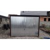 Plechová garáž 3x5m, DOZADU, VÝKLOPNÁ