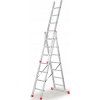 Rebrík Faraone 7,59 m hliníkový 3 x 11 do 150 kg