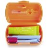 CURAPROX Travel set oranžový (1x zubná kefka, 2x medzizubná kefka CPS, 1x zubná pasta 10 ml) 1x1 set