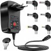 Univerzálny Nastaviteľný Sieťový Adaptér Nabíjačka 3-12V USB 30W + 6 Konektorov