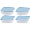 MagicHome Dóza Lunchbox štvorcová sada 4 ks 1 l 17,7 x 17,7 x 5,8 cm