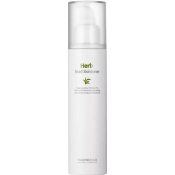 Swanicoco Herb Snail Skin-Toner Zmäkčujúce tonikum so slimačím slizom 120 ml