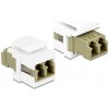 Delock Keystone modul LC Duplex Buchse > LC Duplex Buchse Multimód
