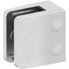 Feldmann 3400-V4A - nerezový držiak skla na rovinu - model 34, AISI 316 brus, pre nerezové zábradlie