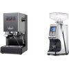 Gaggia New Classic E24 BC, grey + Eureka Atom 60, chrome