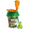 Divertoys vedro set do piesku s krhlou Ben 10 23556 zeleno-žltý