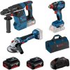 Bosch Bosch profesionální set GBH 18V-26 + GDX 18V-200 + GWS 18V-10 + 2x GBA 18V/5,0 Ah + nabíječka v brašně 0615990N21