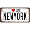 Ceduľa značka I love New York 30,5cm x 15,5cm Plechová tabuľa