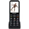 EVOLVEO EasyPhone LT, mobilný telefón pre seniorov s nabíjacím stojanom (čierna farba) EP-880-LTB