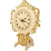 Woodcraft Drevené 3D puzzle hodiny na stojane
