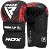 RDX MMA rukavice IMMAF - Čierno / Červené Veľkosť: L