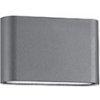 Nova Luce Svietidlo SOHO WALL GREY 2 nástenné, IP 54, 2x5 W 740404