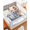 IMex zábrana na posteľ PREMIUM 140 cm svetlo šedá