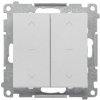 Ovládač žalúzií dvojitý (1-0-2) 10A/250V (PS) matný hliník SIMON55 (Simon)
