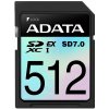 ADATA SDXC karta 512GB Express, PCIe Gen3, UHS-I, C10, V30, (R:800/W:700 MB/s) ASD512GEX3L1-C