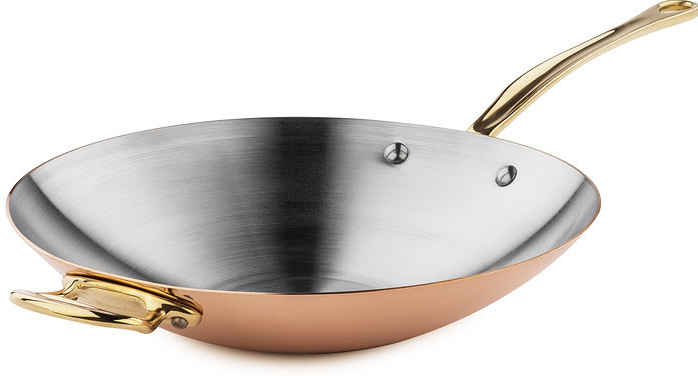 Mauviel Medená panvica wok s bronzovou rukoväťou 30cm od 373,9 € -  Heureka.sk