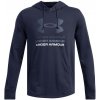 Pánska mikina cez hlavu Under Armour RIVAL TERRY GRAPHIC HOOD modrá 1386047-411 - L