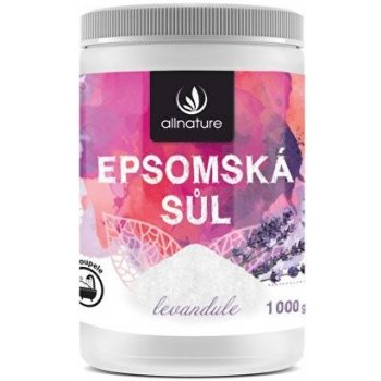 Allnature epsomská soľ Levandule 1000 g