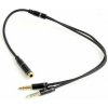 GEMBIRD 3.5 mm stereo jack 4-pin, redukcia, 20 cm, 2xF/M (CCA-418M)