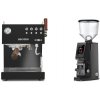 Ascaso Steel DUO PID PLUS, Black&Wood + Eureka Atom W 65, black