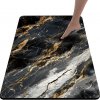 Kúpeľňová predložka Renew Force čierna zlatá 50x80 cm protišmyková