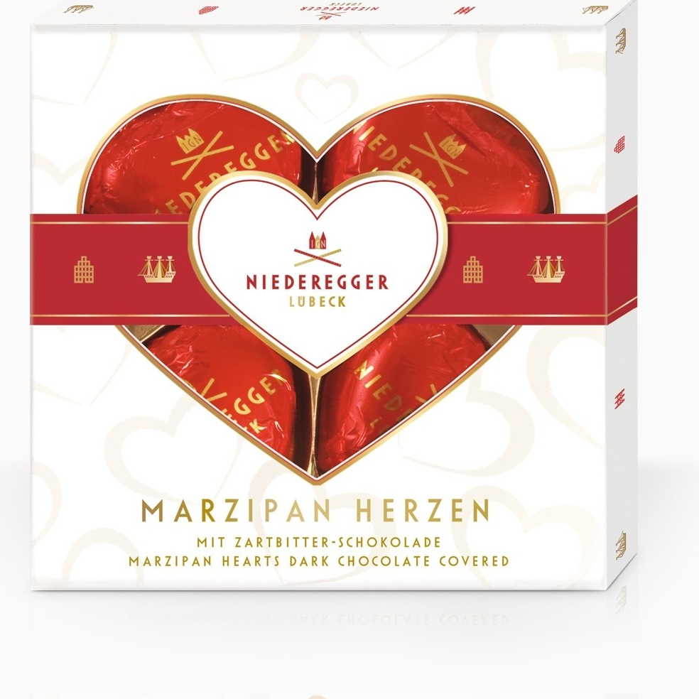 Niederegger marcipánové srdiečka v horkej čokoláde 50g od 3,5 € - Heureka.sk