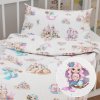 Biante Detské bavlnené posteľné obliečky do postieľky Sandra SA-567 Morské víly a kráľovstvo na bielom Do postieľky 90x140 a 50x70 cm