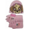 Setino · Dievčenská súprava čiapky a šály Tlapková patrola - Paw Patrol Svetlo ružová