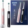 ORAL-B PRO 1 ELEKTRICKÁ ZUBNÁ KEFKA 2 KUSY ČIERNA/RUŽOVÁ