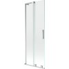 Mexen Velar L, 2-krídlová posuvná vaňová zástena 75 x 150 cm, 8mm číre sklo, chrómový profil, 896-075-003-01-01