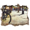 Foto fotografie díra na zeď Bicyklov v amsterdame 95x64 cm