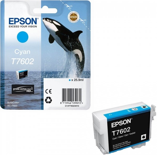 Epson T7602 Cyan - originálny