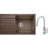Súprava granitový drez Blanco Legra XL 6 S 523331, kuchynská batéria Oltens Lista 35202100