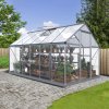 Skleník so základňou BestBerg SH-6 / 6,6 m² / 360 x 182 x 208 cm / strieborná