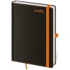 HELMA Diár BLACK ORANGE denný A5 14,3x20,5cm 2026