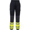 Portwest KX341 KX3 Hi Vis Flexi Reflexné nohavice čierna oranžová čierna čierna oranžová