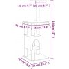 Vidaxl Škrabadlo pre mačky so sisalovými stĺpikmi 104 cm