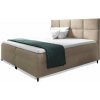 Wilsondo Čalúnená boxspring manželská posteľ s matracom Leila - béžová Rozmer: 160x200