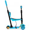 Trojkolesová balančná kolobežka LED 3v1, modrá