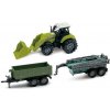 Traktor s príslušenstvom a efektmi 17 cm (W049400)