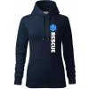 Rescue pre záchranárov mikina dámská Cape s kapucí Tmavomodrá veľmi tmavá skoro čierna