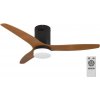 IMMAX NEO LITE VENTO SMART stropní svítidlo s ventilátorem 18W TUYA Wi-Fi hnědo-černé 07142-B