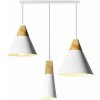 Retro stropná lampa Loft Scandi CP biela