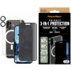 PanzerGlass Bundle Hoops + Tvrdené sklo UWF Privacy + Hard Case pre iPhone 16, transparentná B1291_P2861_1283