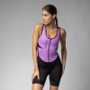 ALÉ Cyklistická kombinéza - PRAGMA COLOR BLOCK - fialová/čierna M