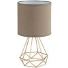 Rabalux 3017 stolné svietidlo Kinga 1x40W | E14 - hnedá, zlatá