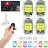 Bezdrôtová LED stroboskopická lampa Silná biela + farba 4 ks Pilot
